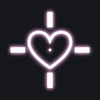 Glowing Heart Crosshair