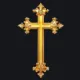 gold cross orange custom crosshair