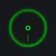 Green circle green custom crosshair