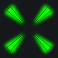 green cross animated 45 green custom crosshair
