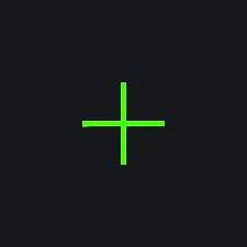 green crosshair