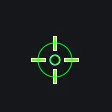 green crosshair