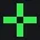 green long crosshair with hole