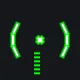 GREEN PRO BULLET COUNTER green custom crosshair