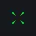 green X no dot green custom crosshair