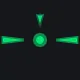 Green/Yellow/Red-Light Animated-Dot-Headshot Crosshair