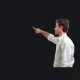 guy pointing white custom crosshair