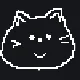 happy cat white custom crosshair