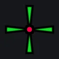 Happy Holidays green custom crosshair