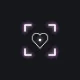 Heart white custom crosshair