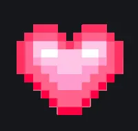Heart pink animated custom crosshair