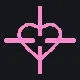 heart crosshair