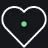 Heart with Mint Green Center white custom crosshair