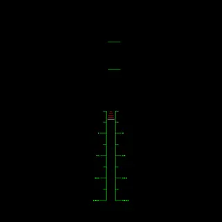 Hell let loose Bazooka/PIAT/Panzerschreck range black custom crosshair