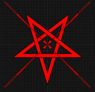 Hell Target black custom crosshair