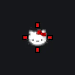 Hello kitty white custom crosshair