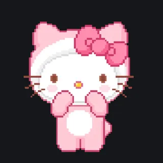 Hello kitty GIF animated custom crosshair