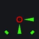 Hi Viz Animated shooter green custom crosshair