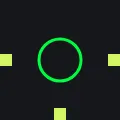 High VizTshape green custom crosshair