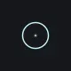Hollow dot cyan custom crosshair
