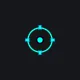 Holographic Aiming cyan custom crosshair