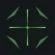 Holographic Green green custom crosshair