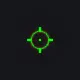 Hunt: Showdown - Holo Green v2 green custom crosshair