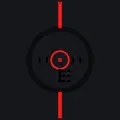 Huntress DBD red custom crosshair