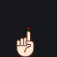 Index finger custom crosshair