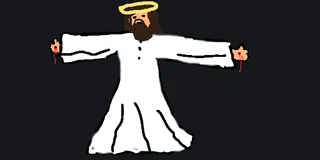 jesus white custom crosshair