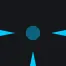 Light Blue Dot and Cross cyan custom crosshair