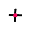 Look black cross, pink dot | Mira cruz negra, punto rosa. white custom crosshair