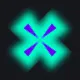 Magik's X cyan custom crosshair