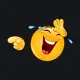 Meme Emoji Laughing orange custom crosshair