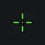 Mira verde con punto RE-ACTIVA green custom crosshair