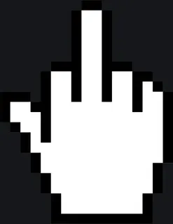 mittel finger white custom crosshair