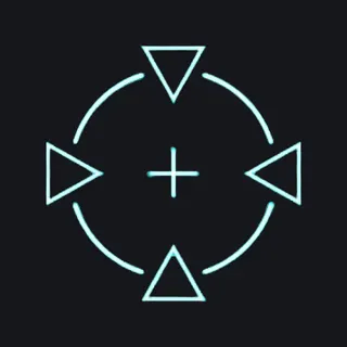 Modern Blue Crosshair.