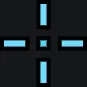 Moon Knight (Marvel Rivals) cyan custom crosshair