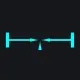 Neon cyan custom crosshair