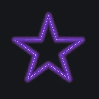 Neon star purple custom crosshair