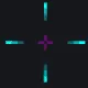 Neon v2 cyan custom crosshair