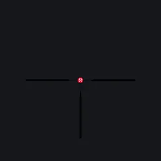 Nightforce ATACR 1X Bloom black custom crosshair