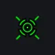 op aim corss green custom crosshair