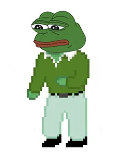 pepe dance white animated custom crosshair