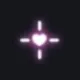 Pink Heart white custom crosshair