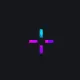 pink n blue purple custom crosshair