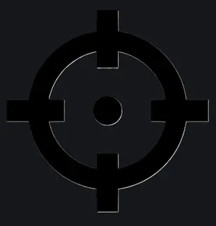 pro gamer black custom crosshair