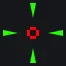 Pro №-1 green custom crosshair