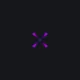 Purple crosshair