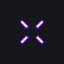 Purple X custom crosshair